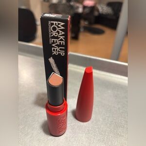 Make Up For Ever Peachy Nude Lipstick in Red Case